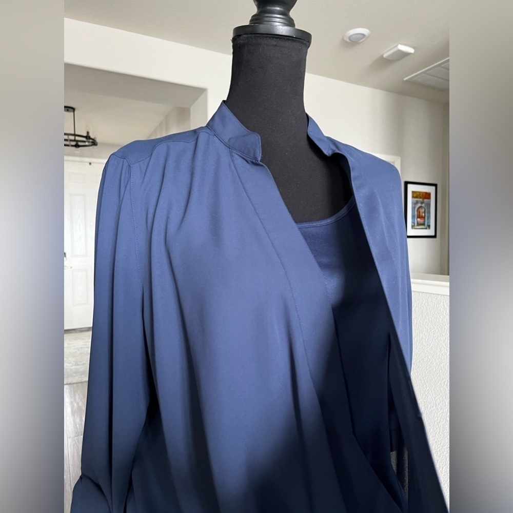 LISA RINNA TWIST FRONT TOP WITH CAMI - SMALL - NAVY - Picture 3 of 6